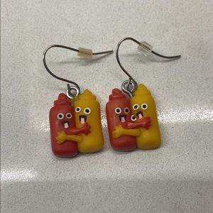 Ketchup and Mustard Earrings